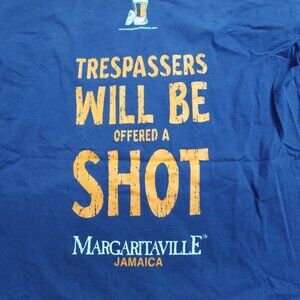 Vintage Margaritaville Shirt Medium Blue 1999 Jamaica Double Sided